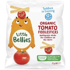 Little Bellies organic tomato snacks have a surprisingly high level of sugar.