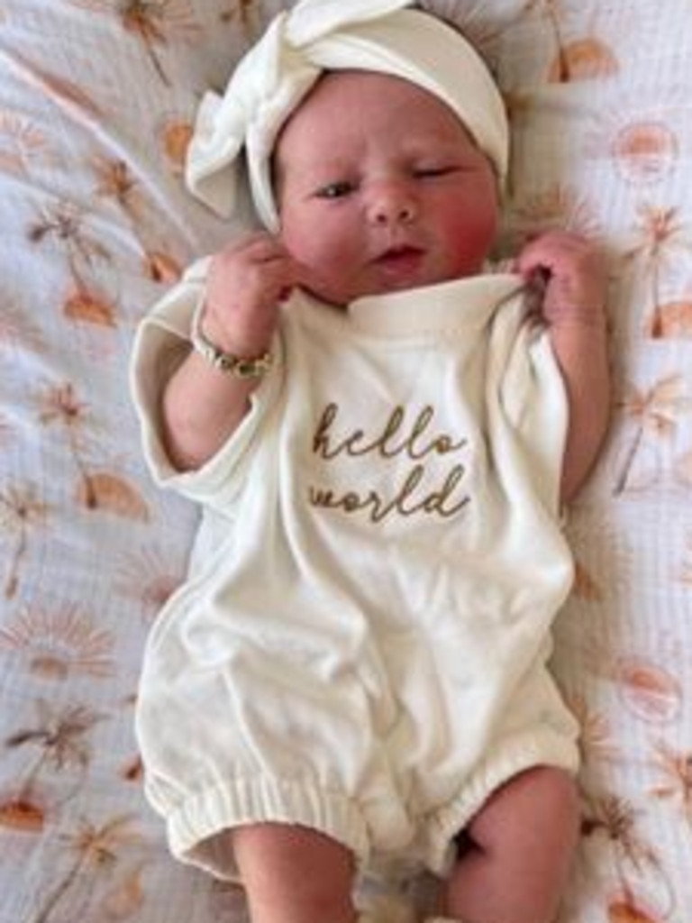 Sloane Tayla Smith was born on Sunday morning. Picture: Instagram