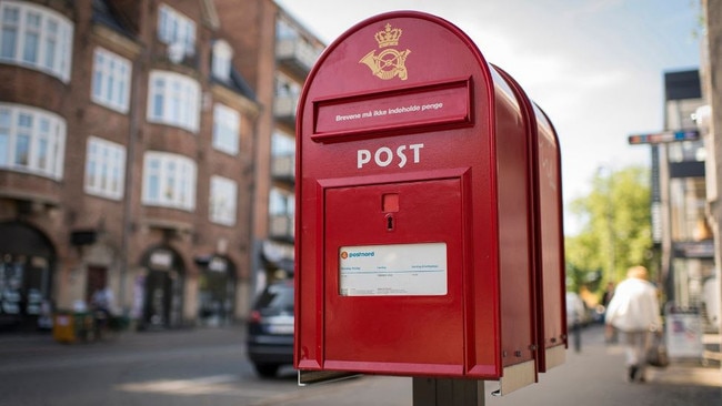 Denmark's state-run carrier will stop delivering letters in December. Picture: PostNord