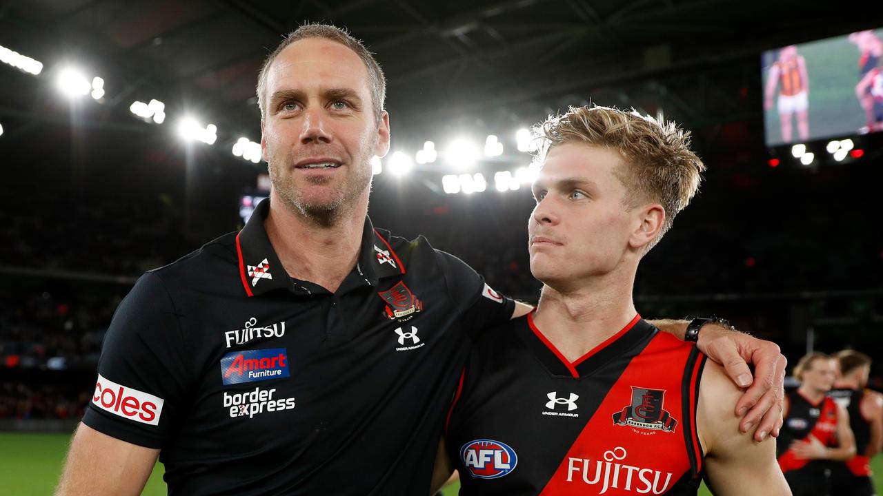 Ben Rutten is on shaky ground. Photo by Dylan Burns/AFL Photos via Getty Images.