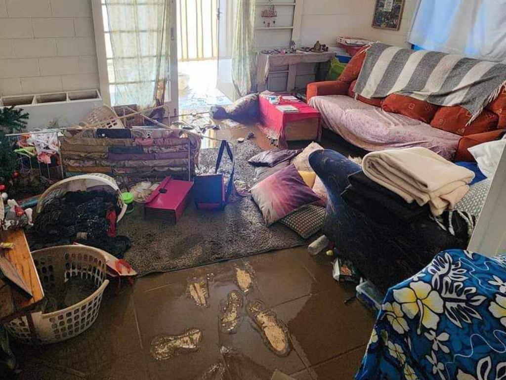 Ree Sanders and daughters lost everything in their Holloways Beach home due to extensive flooding following cyclone Jasper. A GoFundMe page has been created to help them rebuild. Picture: Supplied.