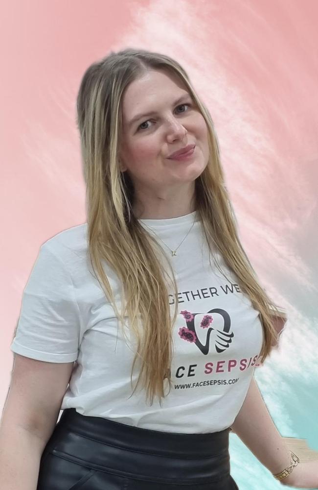 She is now raising awareness about sepsis. Picture: Supplied