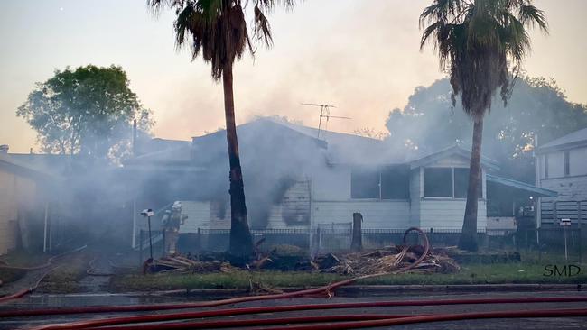 A Roma family is reeling after their Chrystal St Home was destroyed by fire on November 14. Photo supplied: Sally Douglas.