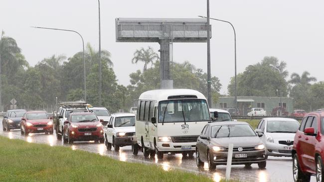 Congestion on the Captain Cook Highway at Smithfield. Picture: Brendan Radke