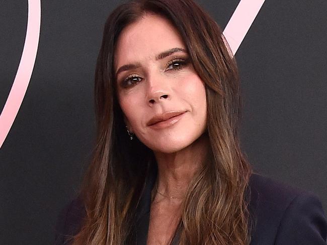 English fashion designer and singer Victoria Beckham arrives for the Premiere of the movie 'Lola' at the Bruin theatre, in Los Angeles, on February 3, 2024. (Photo by LISA O'CONNOR / AFP)