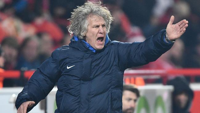 Incoming Adelaide United coach Gertjan Verbeek was due to arrive in SA next week. Picture: Stuart Franklin/Bongarts/Getty Images