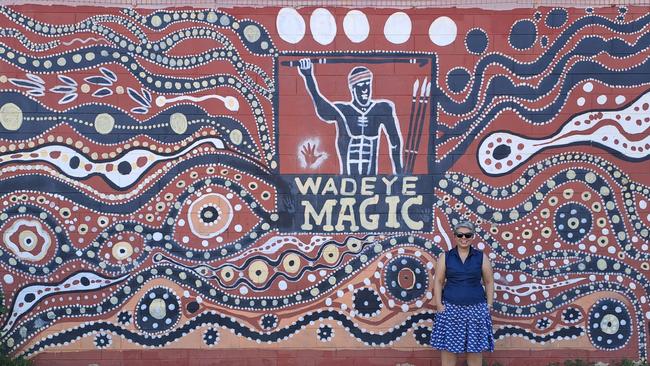 Liquor Licensing NT's Michelle Ganzer visiting Wadeye.