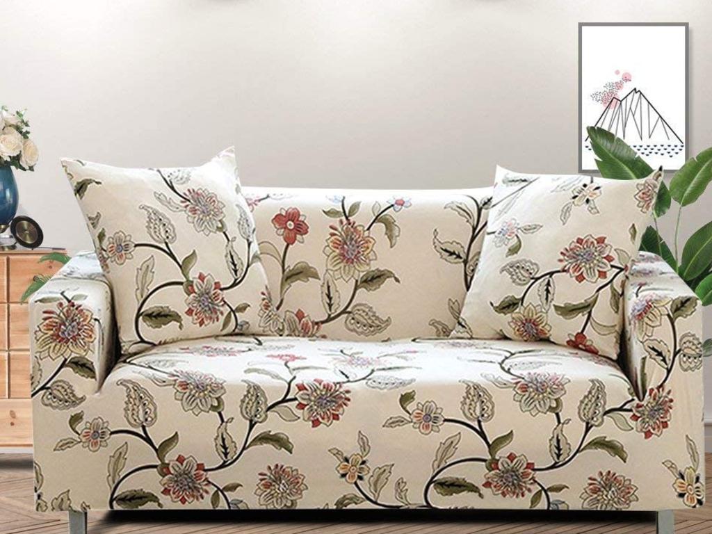 Stretch sofa cover that fits different style sofas. Picture: Amazon