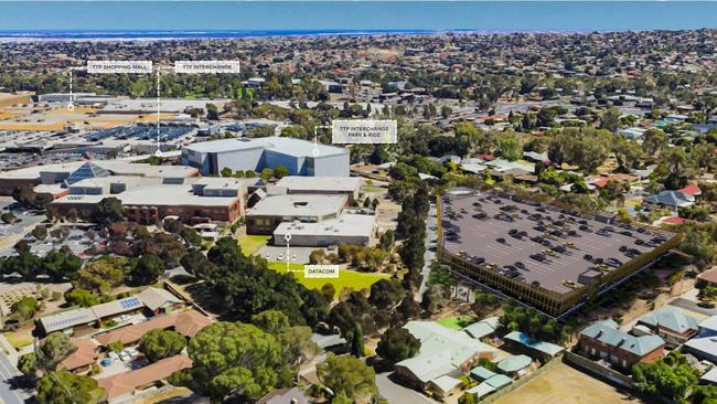 Concept images of the planned new Park 'n' Ride at Tea Tree Plaza, Modbury. Picture: Supplied