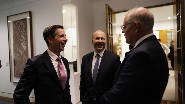 On budget night, five years ago, ABC’s Leigh Sales pointed out to Treasurer Josh Frydenberg that the budget was still in the red despite his claim of it being back in the black. Picture: Adam Taylor