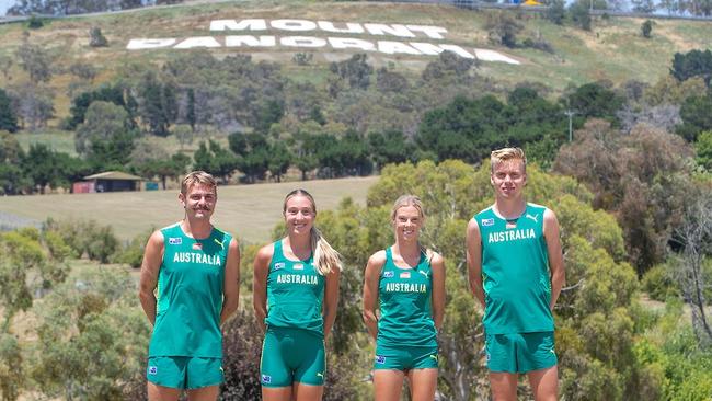 Australian athletes have been to Bathurst for an early look at the course.