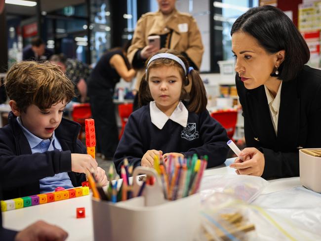 NSW Education Minister Prue Car at Stanmore Public School. Picture: Supplied