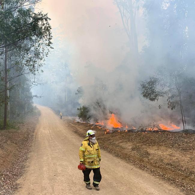 The Lawrence RFS crew during the 2019 bushfire season.