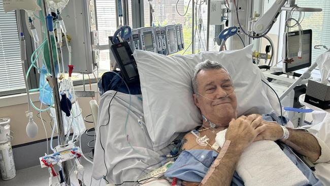 The 67-year-old underwent open-heart surgery on Wednesday after contracting bacterial pneumonia. Picture: Facebook