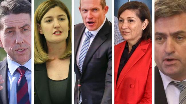 Logan’s Labor MPs with special roles in the new government Cameron Dick, Shannon Fentiman, Mick de Brenni, Leeanne Enoch and Linus Power.