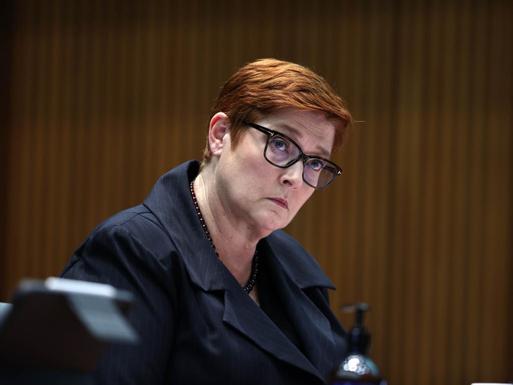 Marise Payne has thanked states and territories for reporting their deals with foreign entities. Picture: NCA NewsWire / Gary Ramage