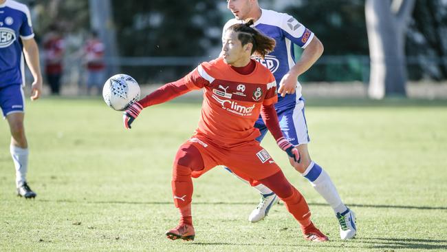 Japanese winger Yohei Matsumoto has joined Adelaide Blue Eagles from local rival Campbelltown City. Picture: AAP Image/Morgan Sette