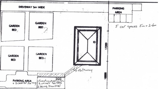 The proposed cellar door will be connected to nearby toilets, with five new carparks also planned.