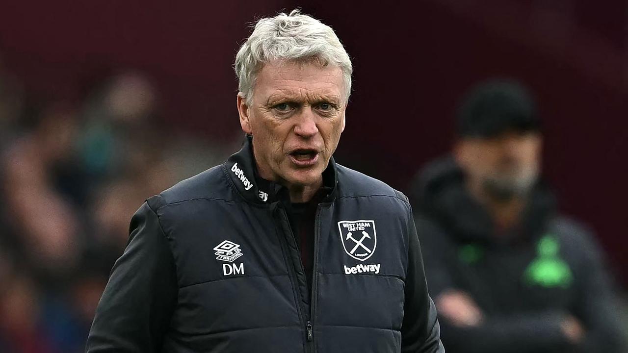 David Moyes will depart West Ham United at the end of the season. (Photo by Ben Stansall / AFP)