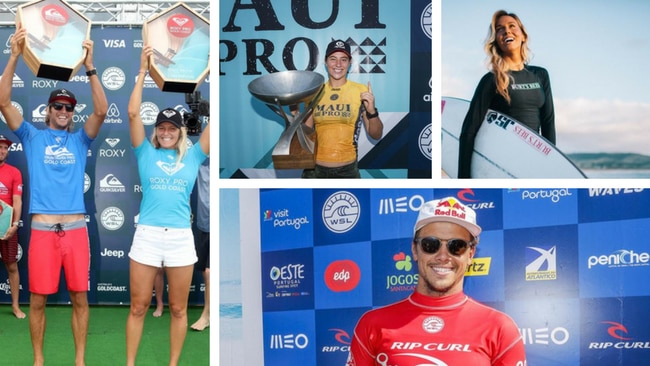 Australia's top surfers on the world tour in 2018