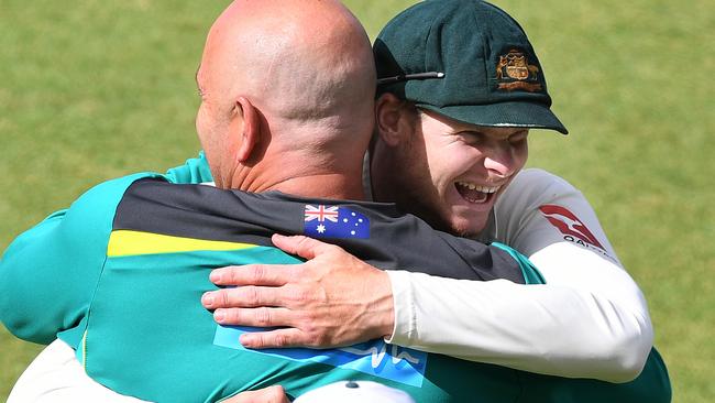 The Ashes victory was a triumph for Lehmann and Smith. (AAP Image/Dave Hunt)