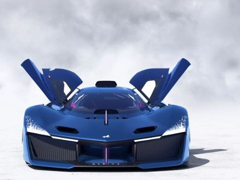 The Alpine A110 borrows from the Alpenglow hypercar. Picture Alpine.