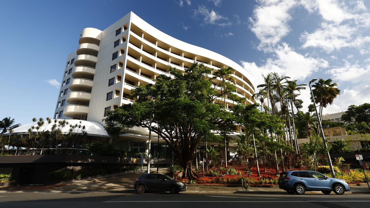 The luxury 5 star waterfront Hilton hotel in Cairns. Picture: Brendan Radke