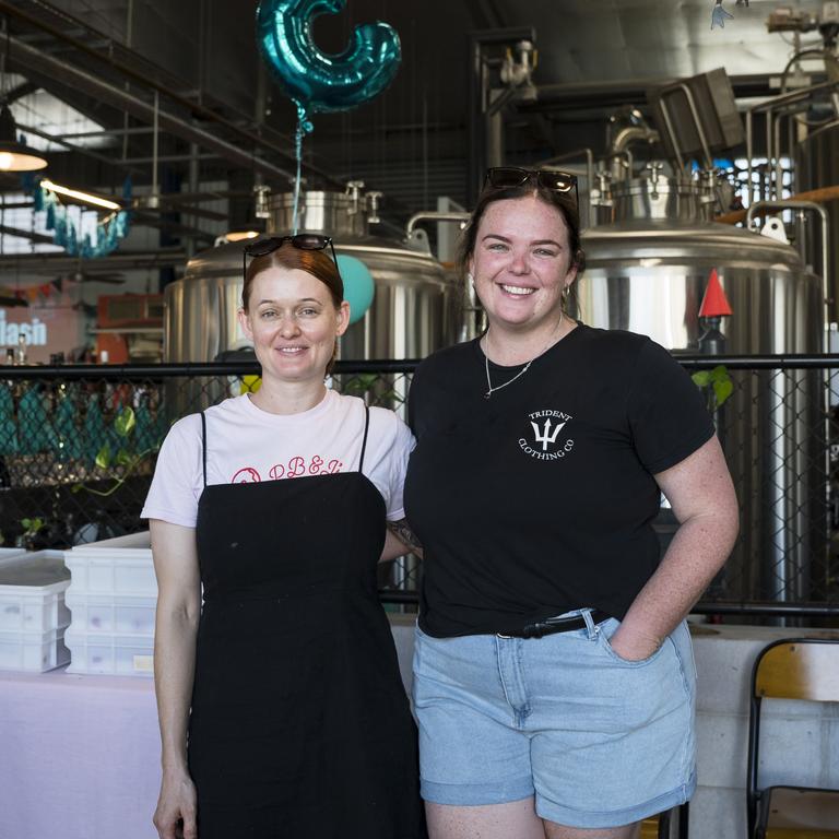 Kate Saunders and Zoe Curtis at Tiny Mountain's third birthday. Picture: Supplied