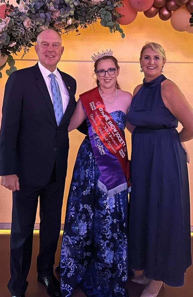 Tony Perrett, Emily Graham at the Gympie Show Ball 2023. Photo credit: Tony Perrett.