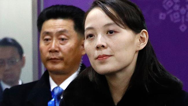 Kim Jong Un's sister Kim Yo Jong has made history. Picture: Patrick Semansky/AFP/Pool