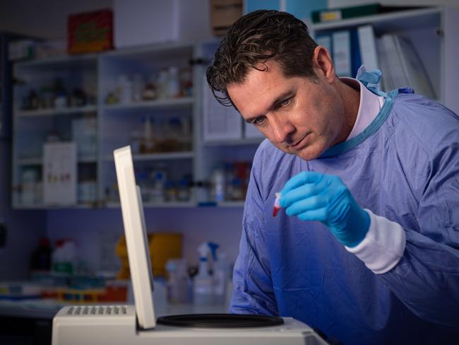 Associate Professor Justin Hamilton, from the Monash University Australian Centre of Blood Diseases. Picture: Jason Edwards