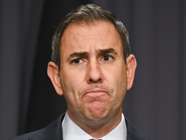 CANBERRA, AUSTRALIA  - NewsWire Photos - November 21, 2024: Federal Treasurer Jim Chalmers holds a press conference at Parliament House in Canberra. Picture: NewsWire / Martin Ollman