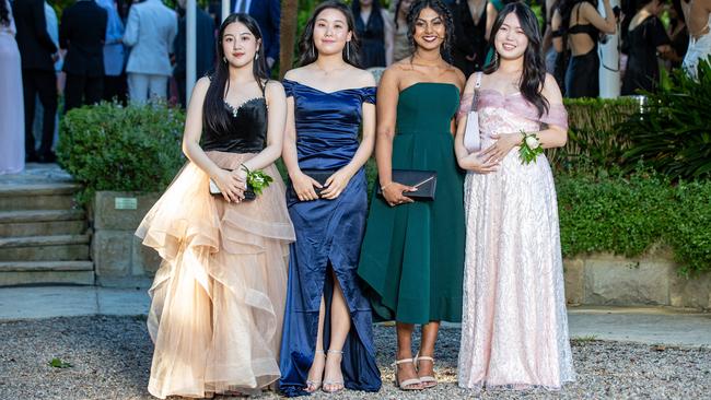 Elin Wei, 17, Yuna Kang, 17, Tashi Velu, 18, Amy Liu, 18. Picture: Christian Gilles