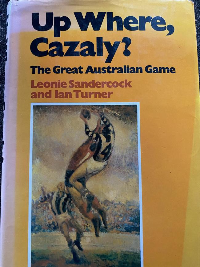 Up Where Cazaly, footy book feature