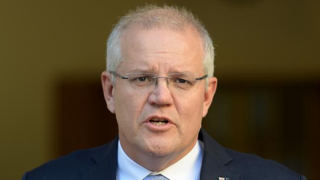 Scott Morrison used more than “the vibe” to pull off a win. Picture: Tracey Nearmy/Getty