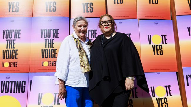 Uluru Dialogue co-chairs Pat Anderson and Professor Megan Davis. Picture NCA NewsWire / Aaron Francis