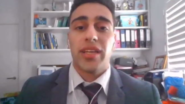 TikTok comedian Jon-Bernard Kairouz has been warned by NSW Health to not give nightly COVID-19 updates after he accurately "predicted" the state's case numbers the last five days. Picture: Supplied