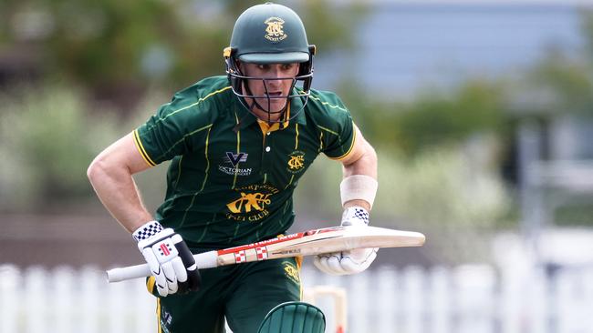 Northcote’s Mark Phelan batting. Picture: George Sal