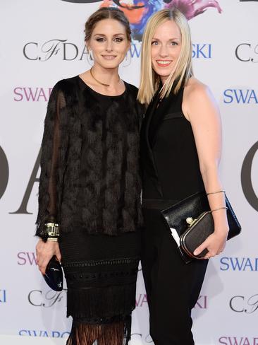 Olivia Palermo and Lisa Axelson attend the 2014 CFDA fashion awards at Alice Tully Hall, Lincoln Center on June 2, 2014 in New York City. Dimitrios Kambouris/Getty Images/AFP