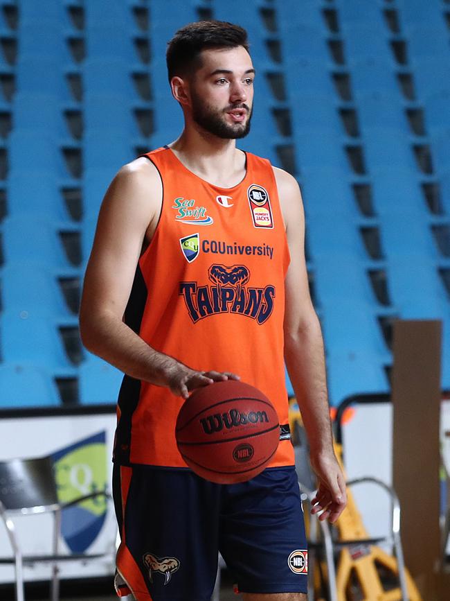 Cairns Taipans development player Jordan Hunt at training. Picture: Brendan Radke