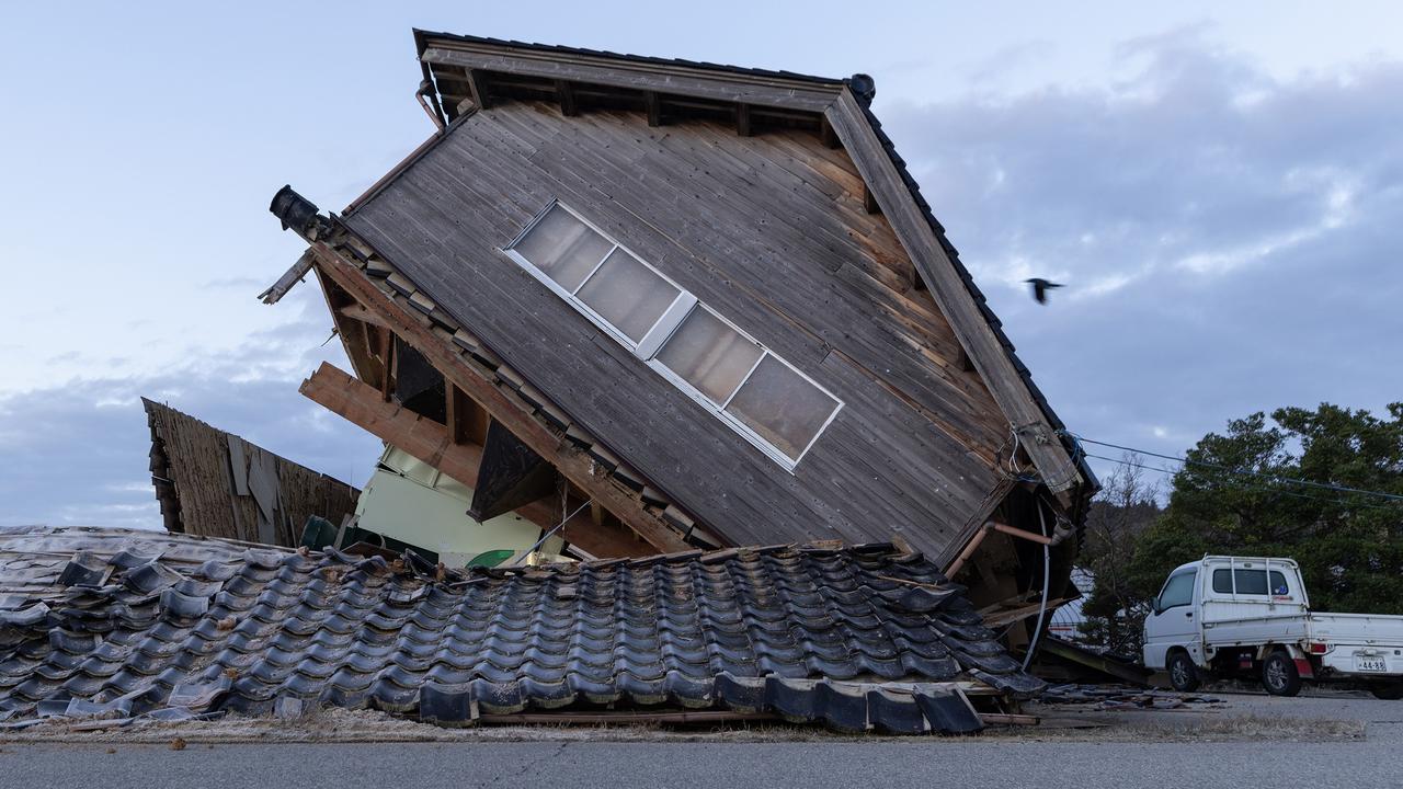 A house damaged by an earthquake is seen on January 02, 2024 in Nanao, Japan. Picture: Buddhika Weerasinghe / Getty Images