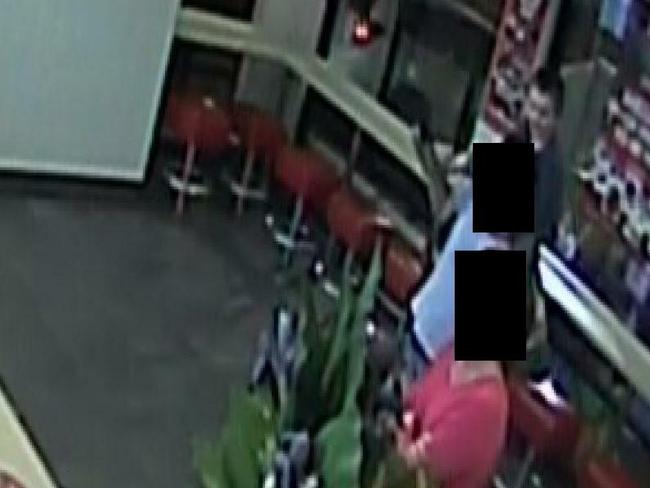 11th September 2014 female foster carer, male foster carer, Lindsay Thomas and William Tyrrell were capture on CCTV entering McDonalds Heatherbrae. Pictured at the front counter