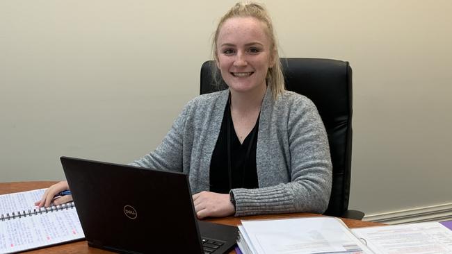 CAREERS: Sophie Maxwell has competed online certificate-level qualifications in business and local government as part of her traineeship.