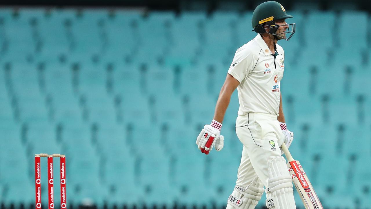 Joe Burns didn’t help his cause for a spot in the Test team with another failure. Picture: Getty Images