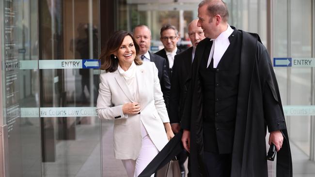 Lisa Wilkinson leaves court on Wednesday. Picture: NCA NewsWire / Damian Shaw