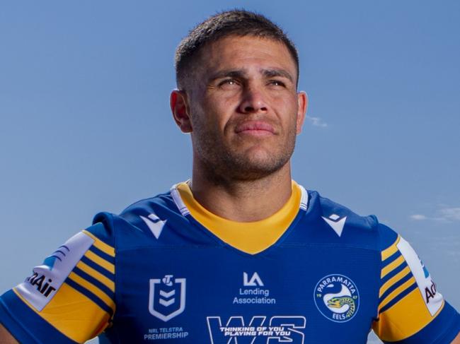 Embargoed for The Daily Telegraph. Speak to the pic desk before using.  Will Smith will captain the Parramatta Eels for the first time when his team plays the Penrith Panthers in Round 25 of the NRL. Will Smith  at Surfers Paradise, Australia, 1 September 2021.  Picture: Jerad Williams