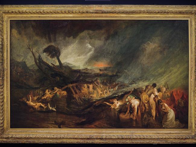 The Deluge by Joseph Mallord William Turner is being exhibited in Australia for the first time at ACMI. Picture: Tate