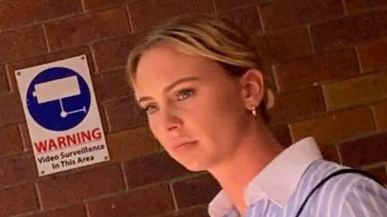 Sienna Gazelle Ridgeway leaving Noosa Magistrates Court.