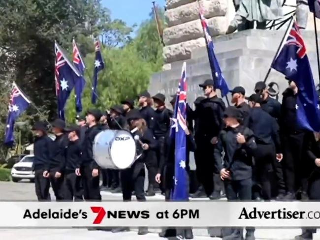 The Advertiser, 7NEWS Adelaide Neo-Nazi protest arrests, Gawler street attack