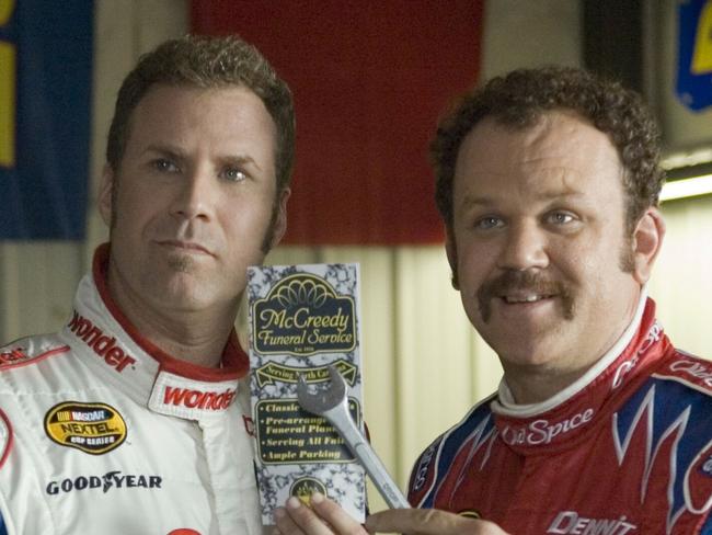 Actors Will Ferrell and John C Reilly in a scene from 2006 film 'Talladega Nights' 15 Sep 2006.